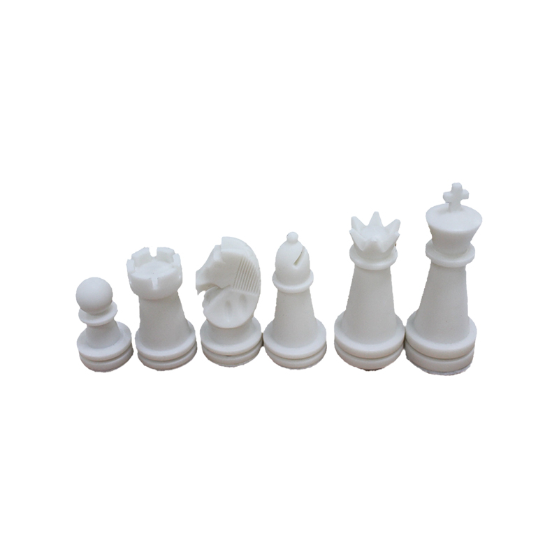 Klassieke witte houten Staunton-schaakstukken
