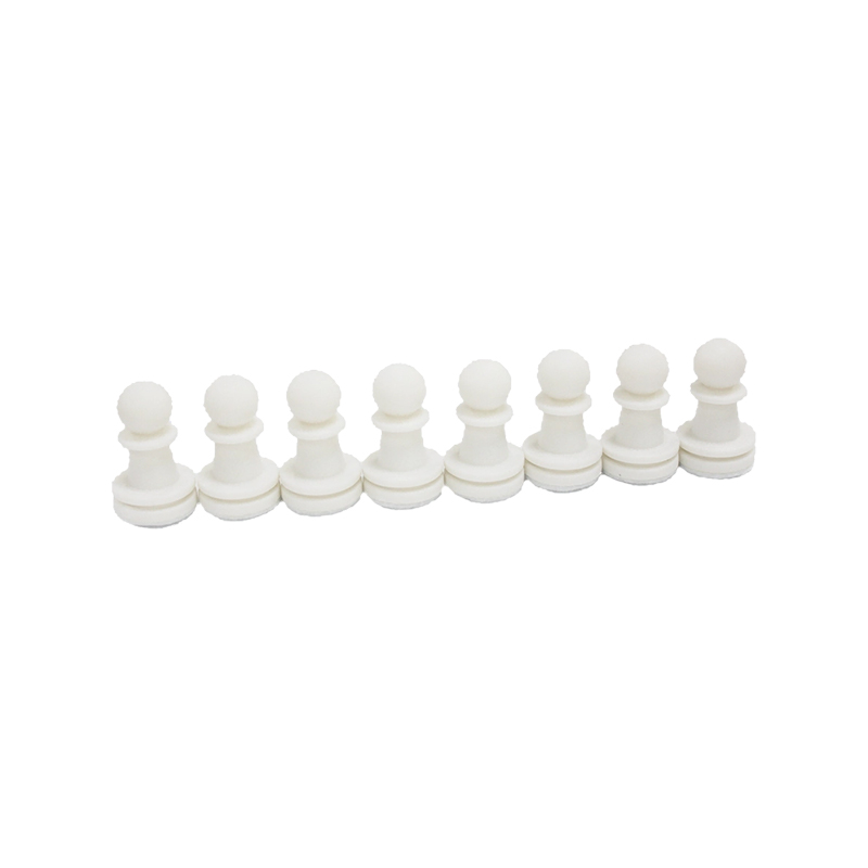 Klassieke witte houten Staunton-schaakstukken