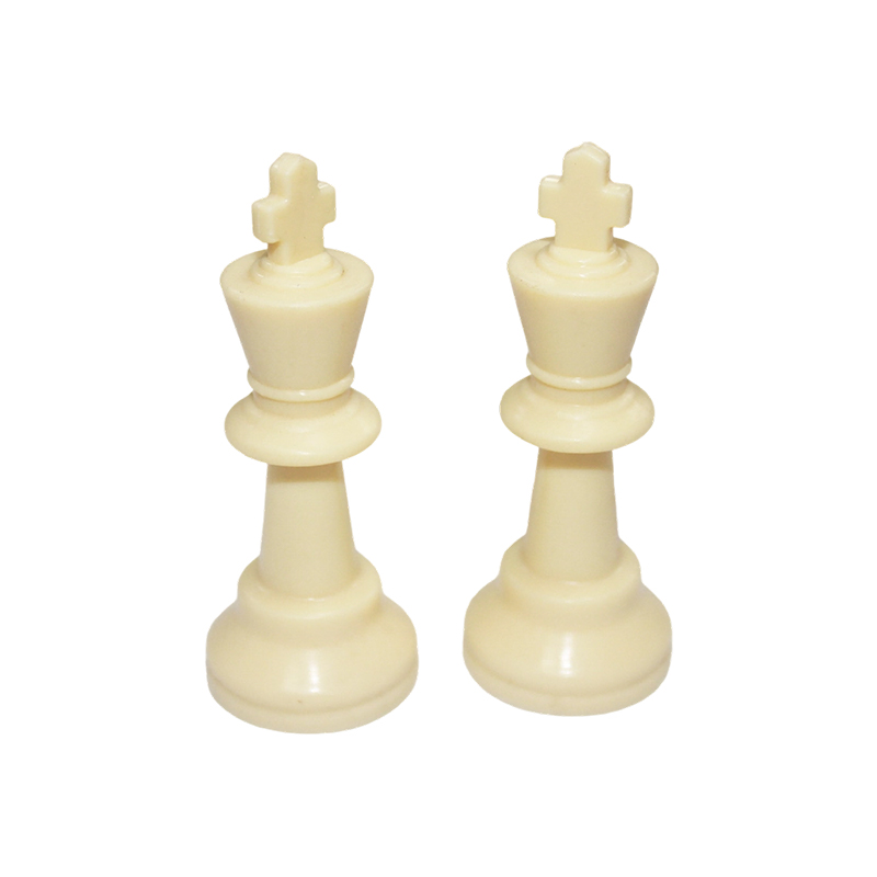 Klassieke witte houten Staunton-schaakstukken