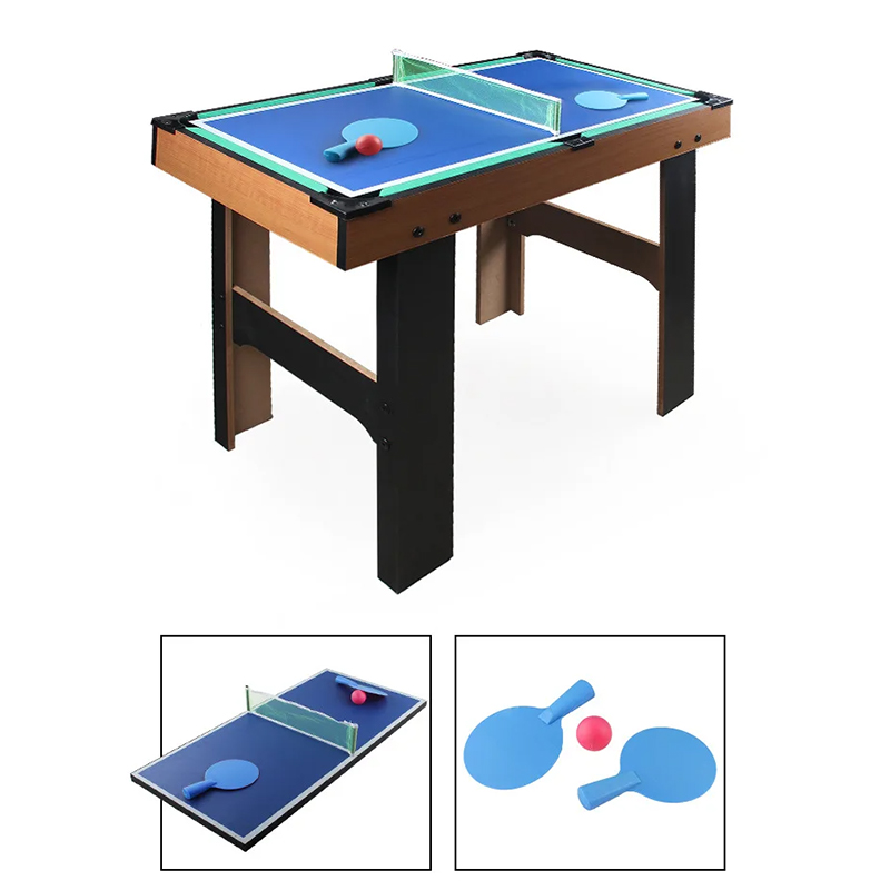 4-in-1 multigametafel met tafelvoetbal, airhockey, tafeltennis en pool