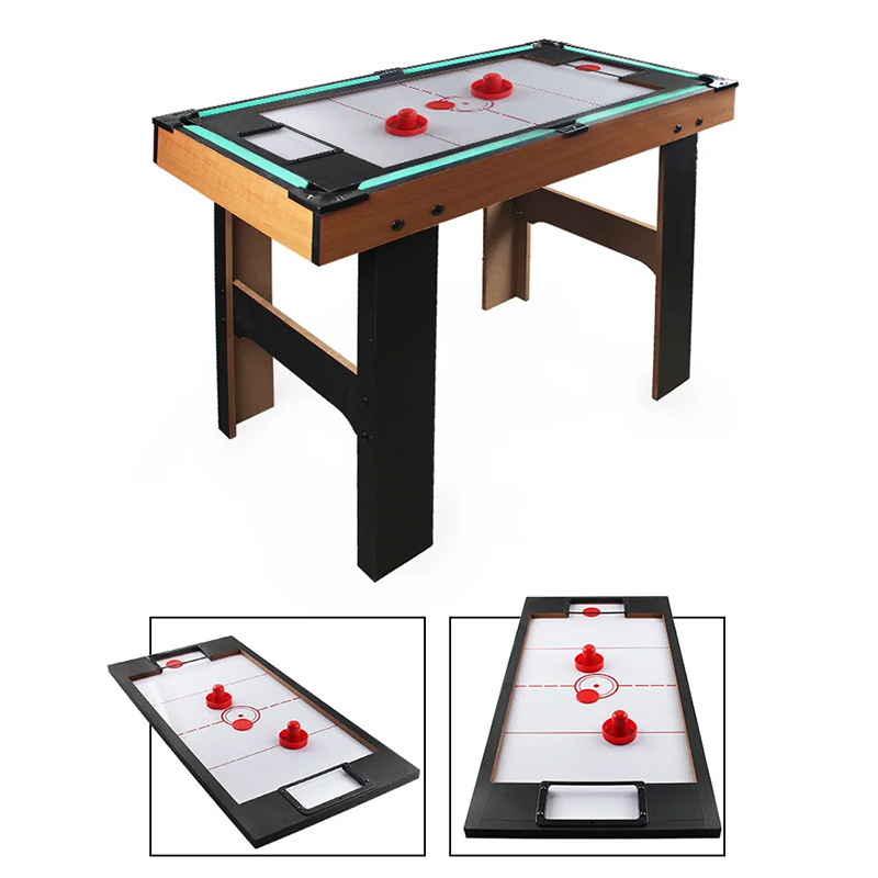 4-in-1 multigametafel met tafelvoetbal, airhockey, tafeltennis en pool