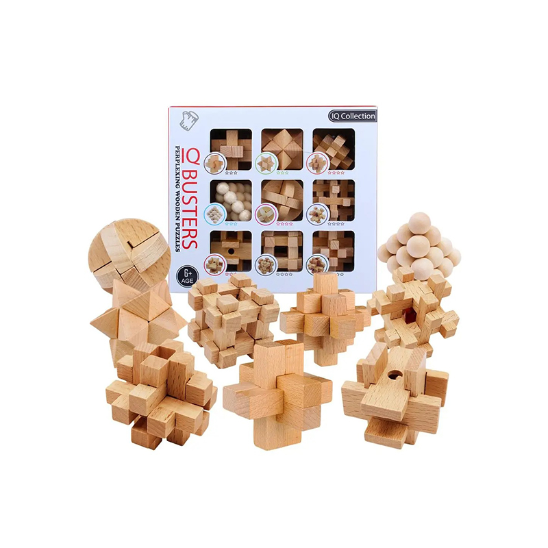 12-delig houten Kongming-slot