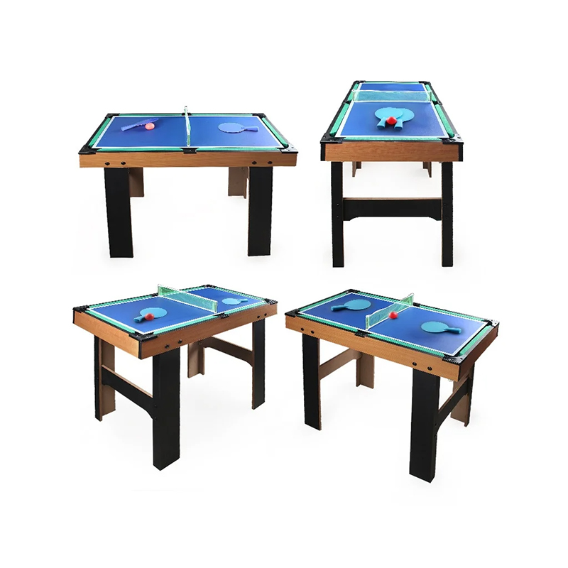 4-in-1 multigametafel met tafelvoetbal, airhockey, tafeltennis en pool