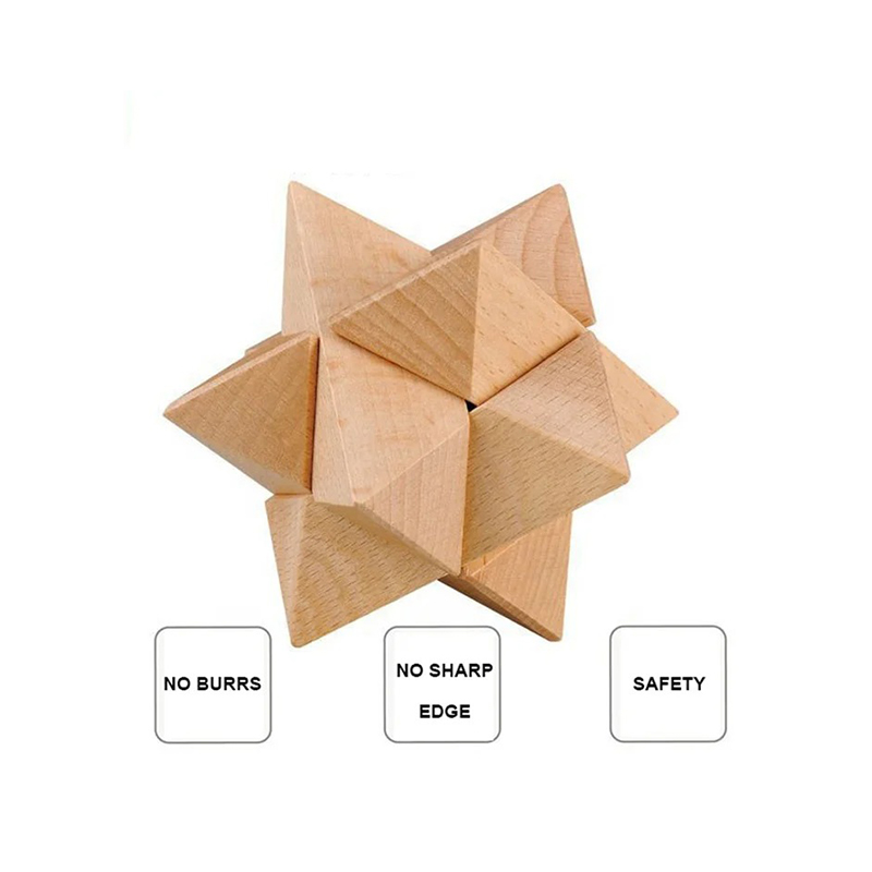 12-delig houten Kongming-slot