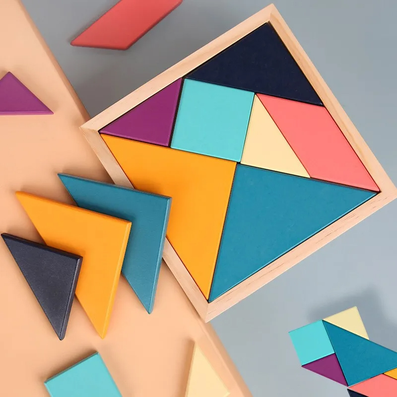 Montessori ColorWood Tangram-set