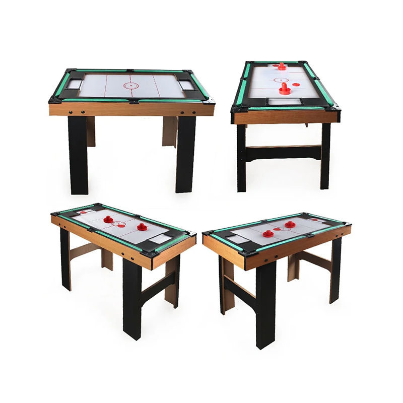 4-in-1 multigametafel met tafelvoetbal, airhockey, tafeltennis en pool