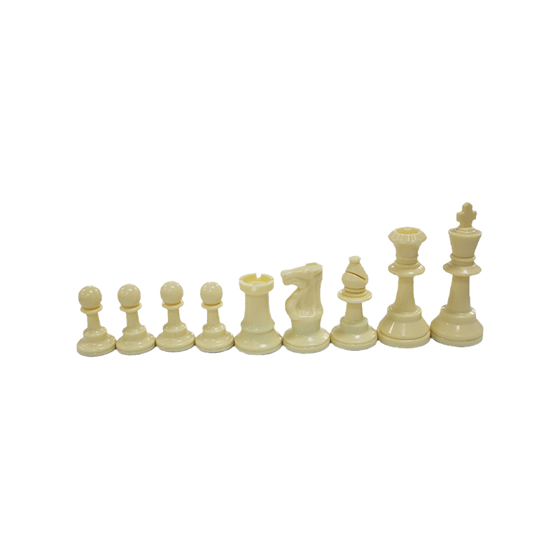 Klassieke witte houten Staunton-schaakstukken