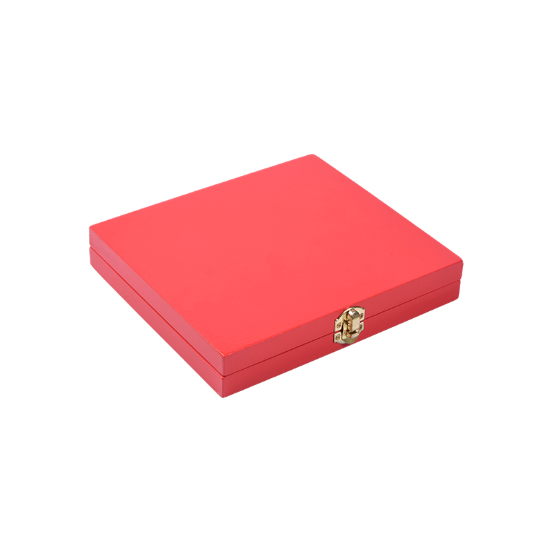 Draagbare Redwood Box dubbele spelset (Domino & Poker)