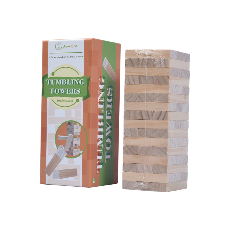 48 blokken houten tuimeltorens set