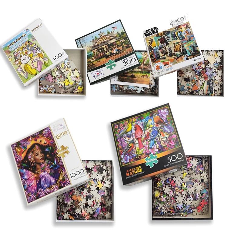 Meerkleurige puzzelset - Klassieke collectie puzzelaccessoires