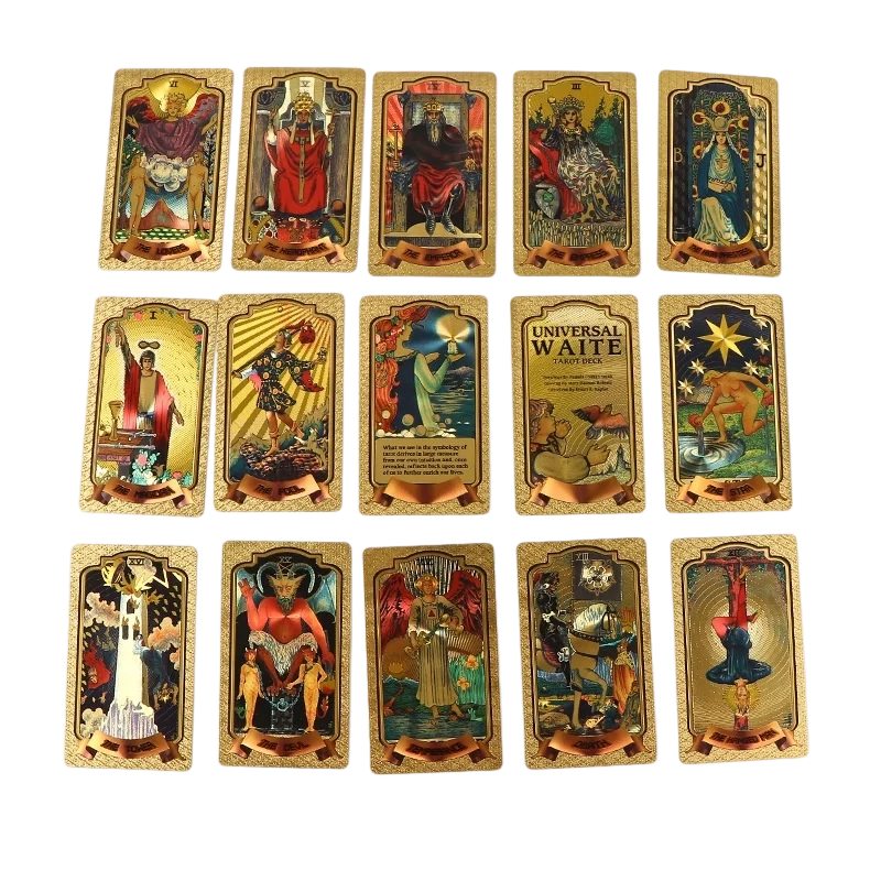 Premium goudfolie tarotkaartenset