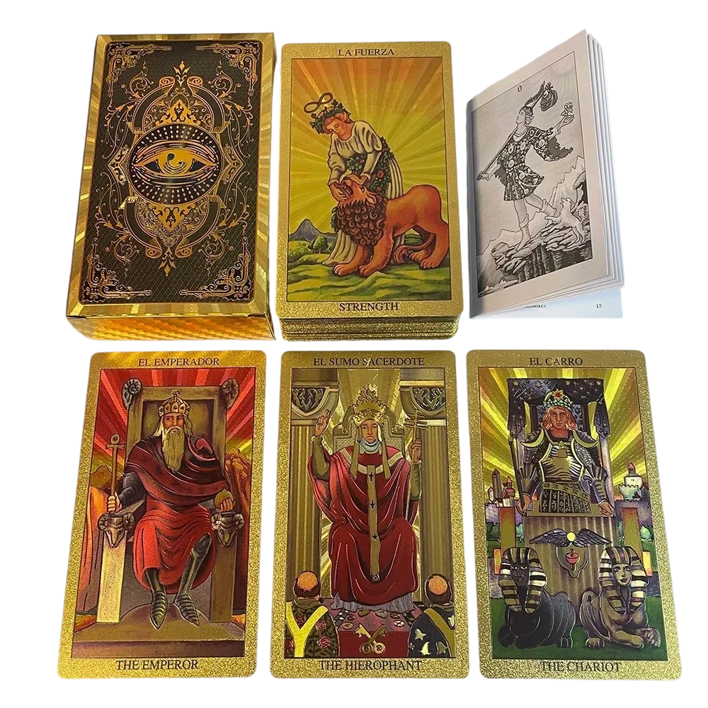 Premium goudfolie tarotkaartenset