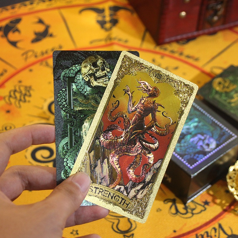 Mystieke groene en gouden editie - Kesulu mythologie tarotkaarten