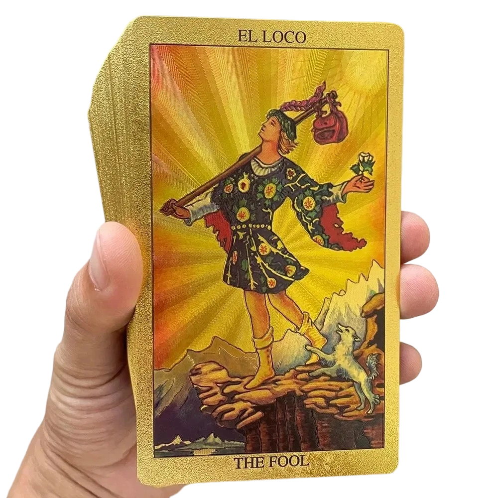 Premium goudfolie tarotkaartenset