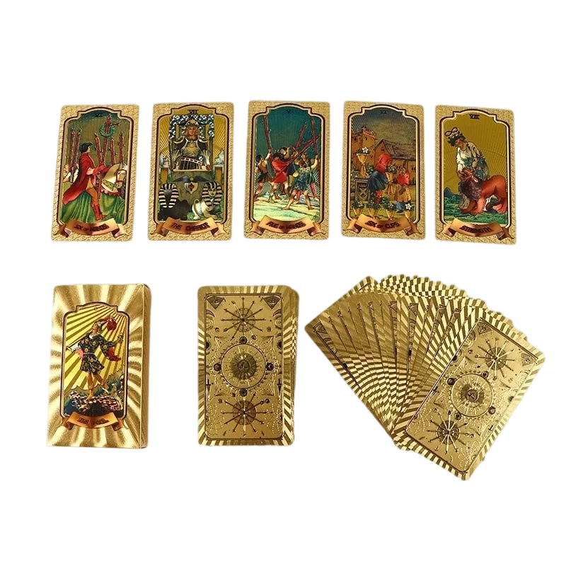 Premium goudfolie tarotkaartenset