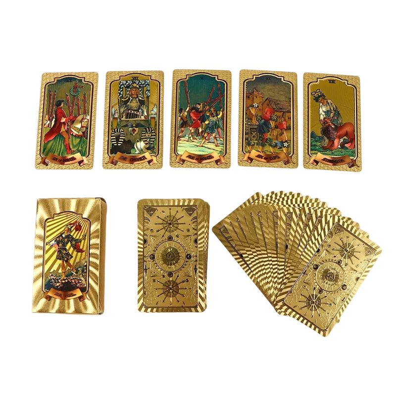 Premium goudfolie tarotkaartenset