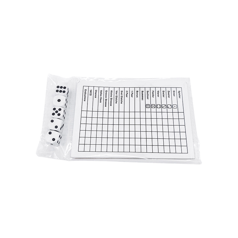 Klassiek dobbelspel Essentials YATZY scorebordset
