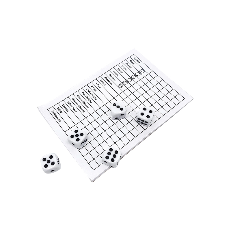 Klassiek dobbelspel Essentials YATZY scorebordset