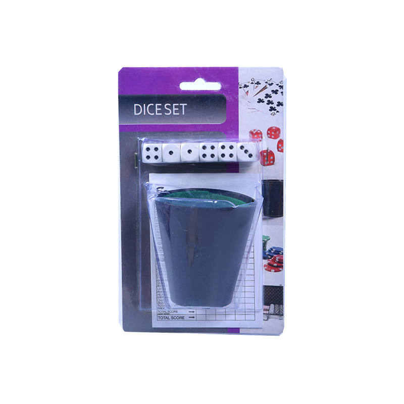 Draagbare Gaming Essentials dobbelstenenset met rolbeker