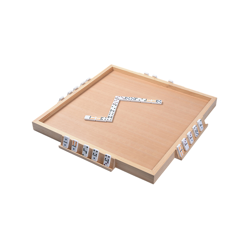Houten spelaccessoirebord Domino-specifieke lay-out met draagbare laden
