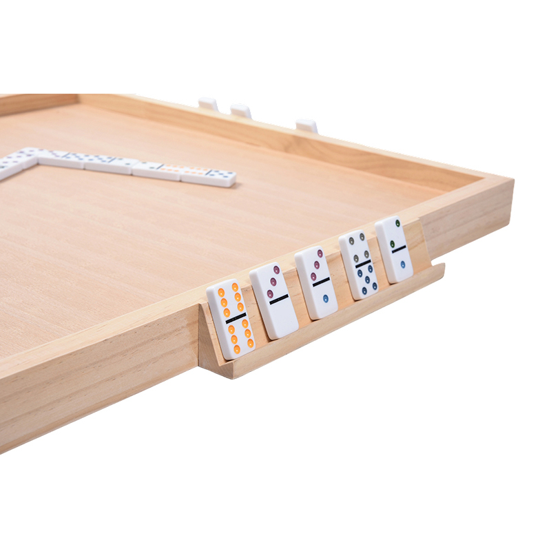 Houten spelaccessoirebord Domino-specifieke lay-out met draagbare laden