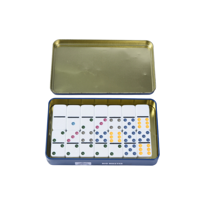 Portable Iron Case Edition - Tactile Chain Reaction Domino-set