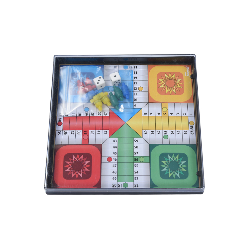Helder acryl hoesje Klassiek Ludo-spel
