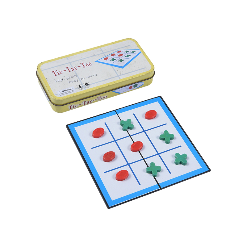 Draagbaar boter-kaas-en-eieren-spel van geel metaal