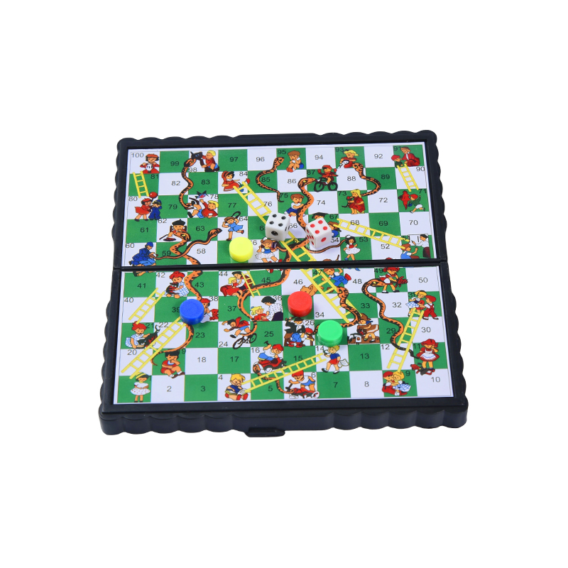 Portable Family Edition Klassiek magnetisch slangen- en ladderspel