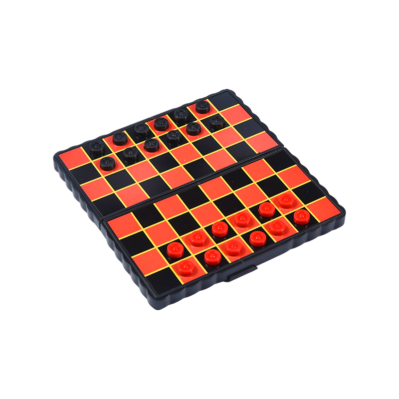 Compact Travel Edition magnetisch opvouwbaar damspel