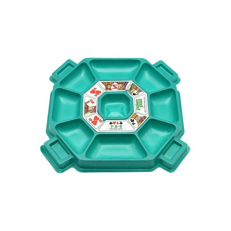 Klassieke pokerchiptray en tokenset
