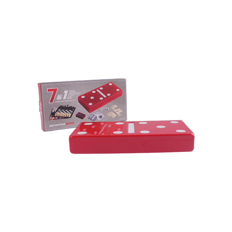 Red Polka-Dot Edition - Klassieke comboset voor dominostenen en cribbage