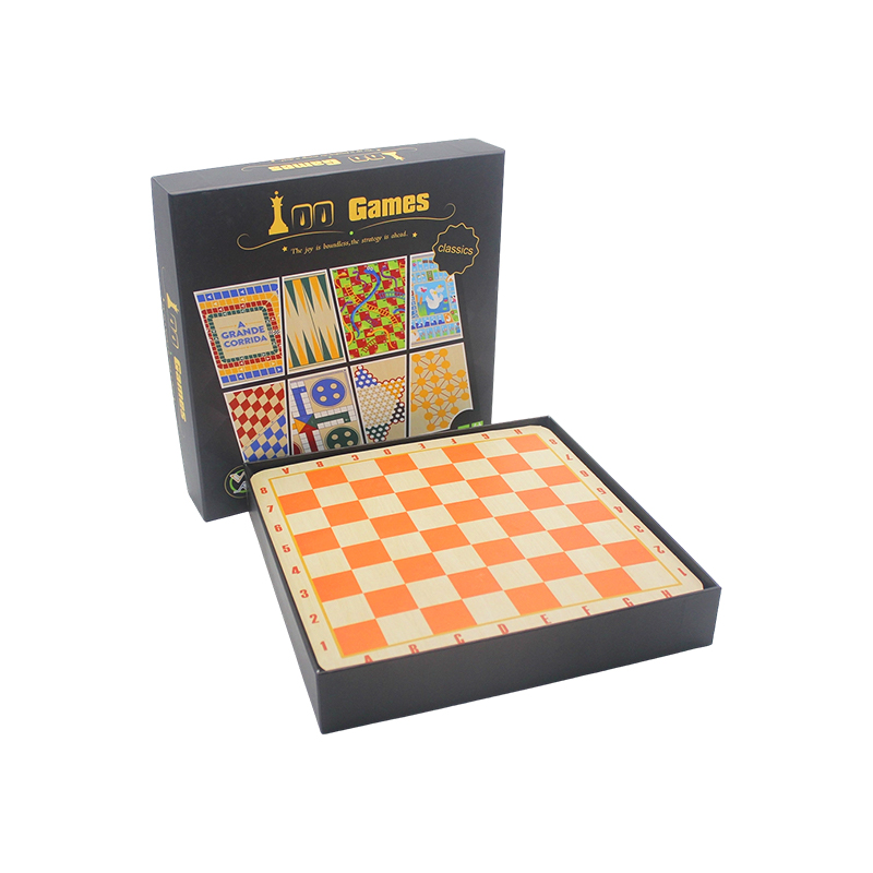 Klassieke bordspelcollectie in geschenkverpakking 100-in-1