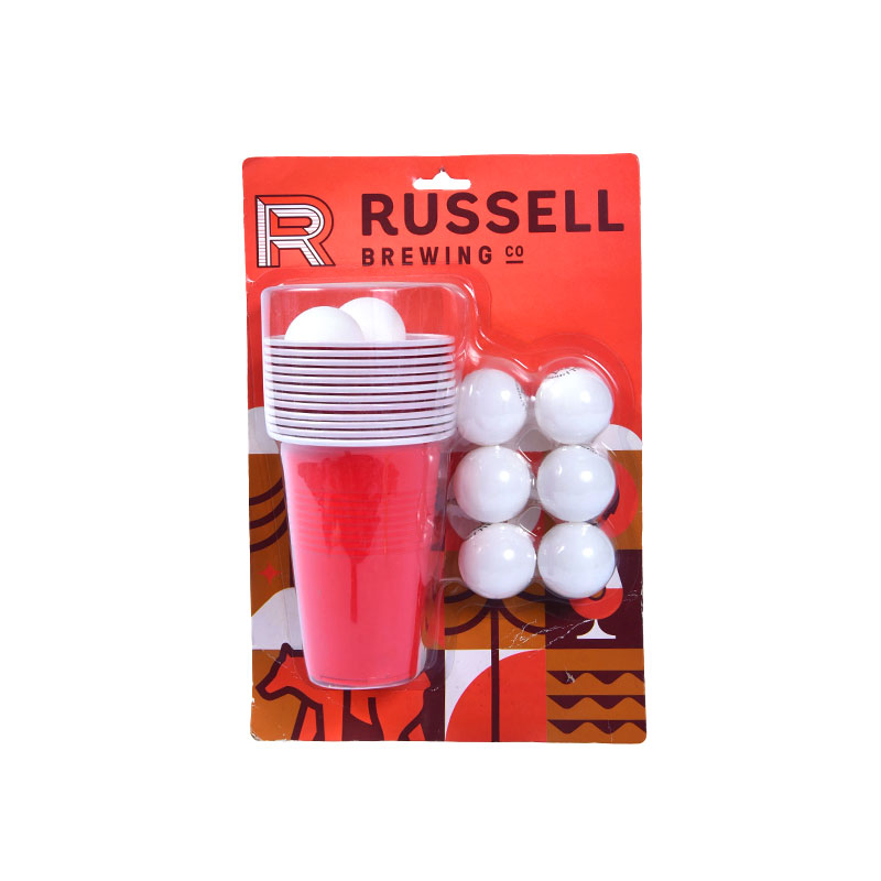 Russell Brewing Co. Beer Pong Kit - Inclusief kopjes en ballen