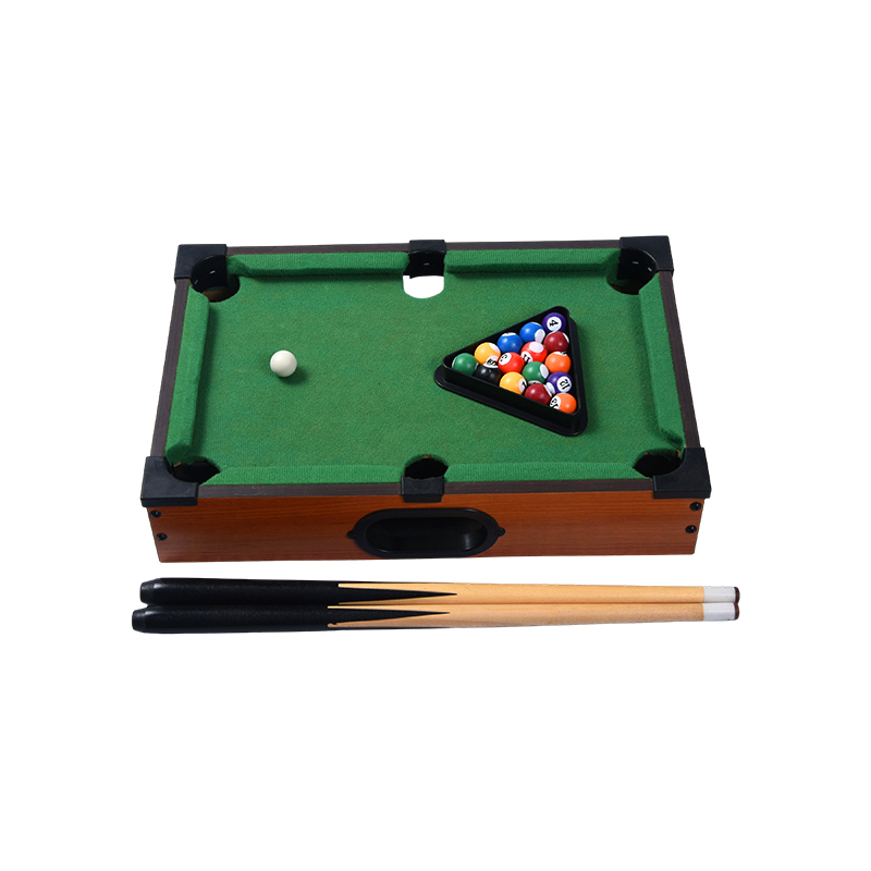 Mini Desktop Pooltafel - Compacte biljartset met driehoekig rek, keuen en ballen