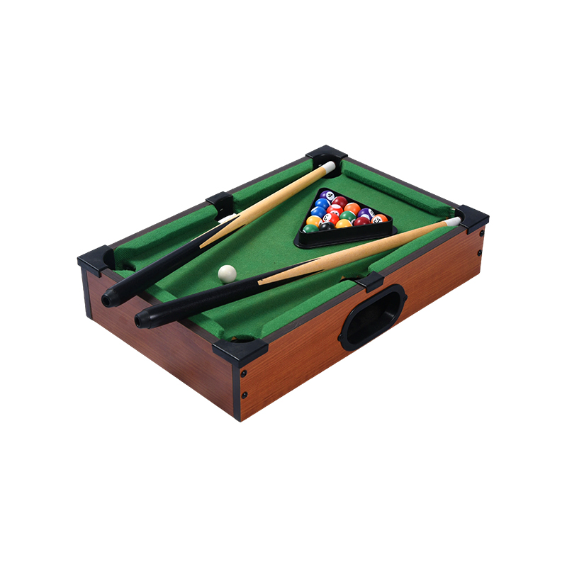 Mini Desktop Pooltafel - Compacte biljartset met driehoekig rek, keuen en ballen