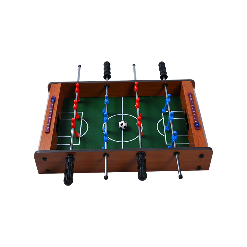 Klassieke houten tafelvoetbaltafel - Compact desktopspel met levendige spelers en scoretrackers