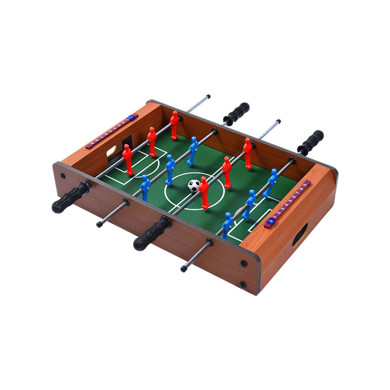 Klassieke houten tafelvoetbaltafel - Compact desktopspel met levendige spelers en scoretrackers