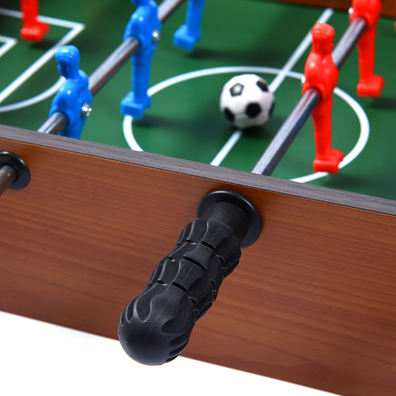 Klassieke houten tafelvoetbaltafel - Compact desktopspel met levendige spelers en scoretrackers