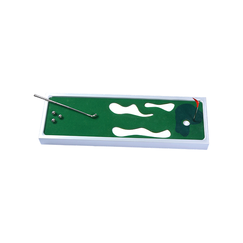Draagbaar indoor golfspel met aluminium frame Desktop Minigolf putting green