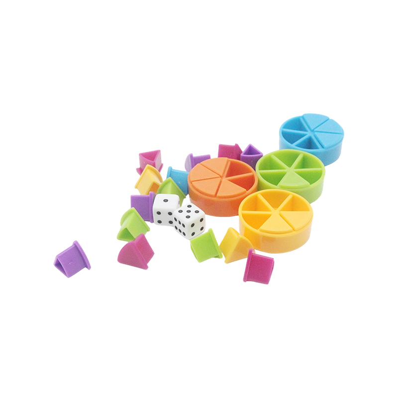 Manipulatieve set met regenboogfractie - Kleurgecodeerd leermiddel